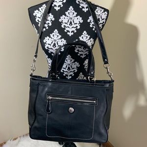 Authentic Coach Laura Leather Tote with Strap